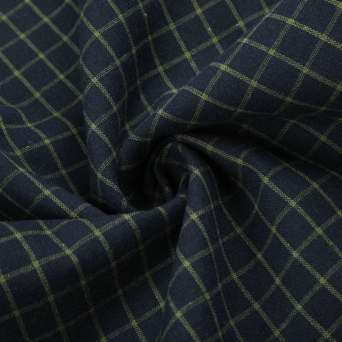 Vintage Plaid Panel Wide-Leg Trousers