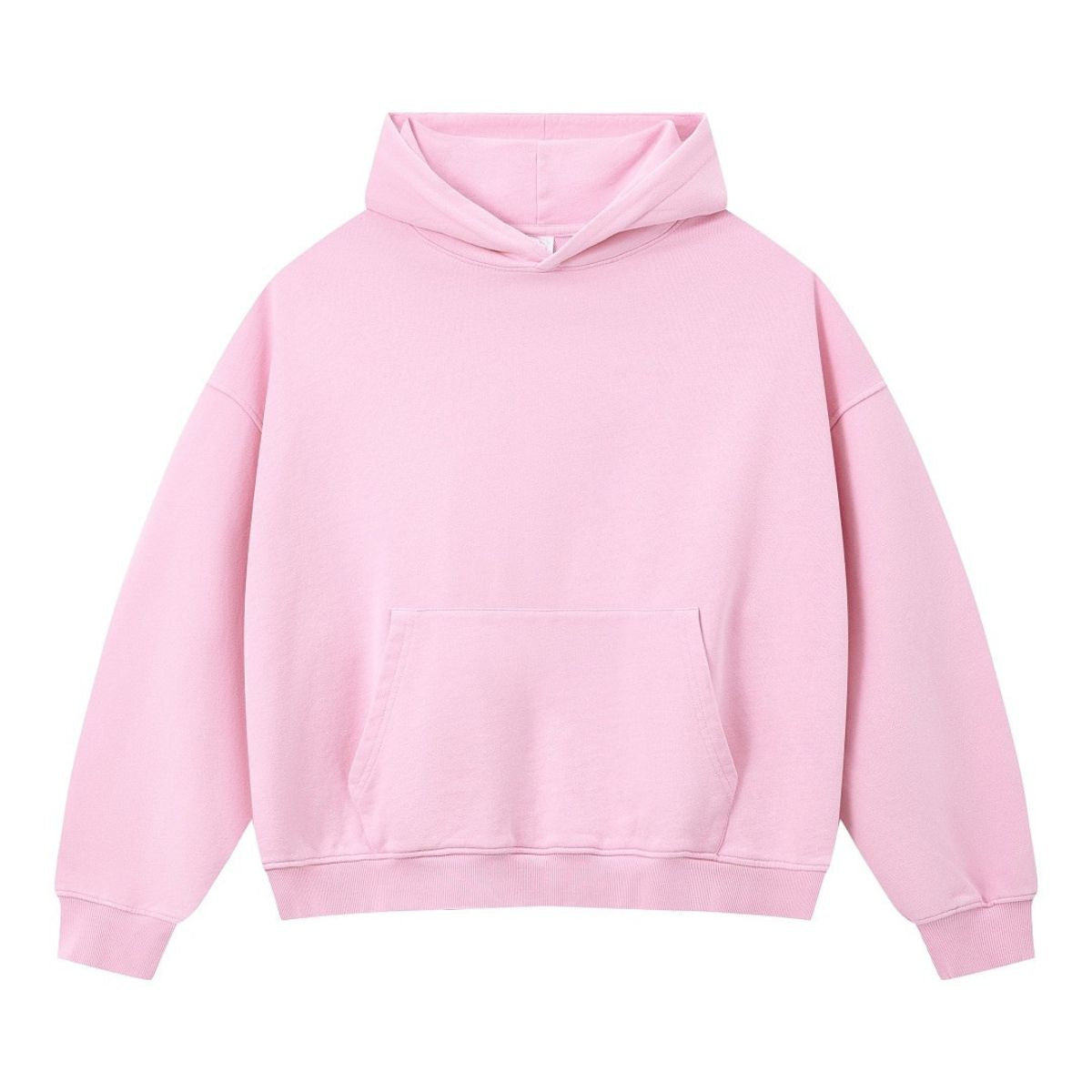 Vintage 370G Brushed Cotton Snow‑Washed Boxy Drop‑Shoulder Hoodie