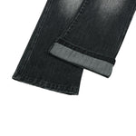 Vintage Washed Black Wide‑Leg Jeans