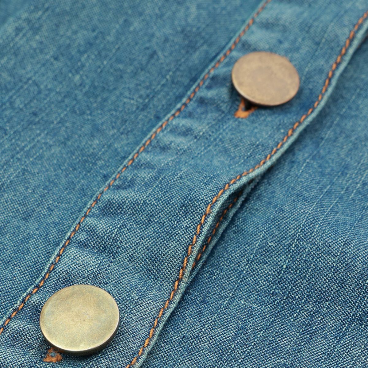 Minivestido vaquero con corsé bordado con lazo