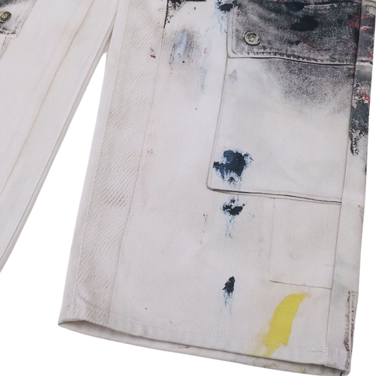 Smoke Rise Paint Splatter Streetwear Baggy Jeans