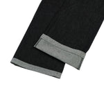 Washed Color‑Block Patchwork Jeans
