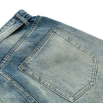 Fold Waist Wide Leg Jeans