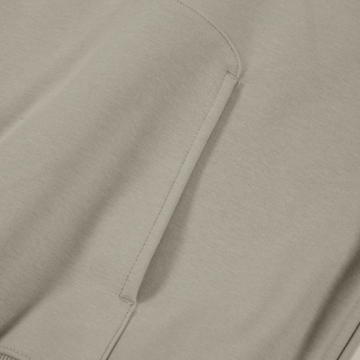 Vintage Fleece‑Lined Oversized Curved Sleeve Hoodie