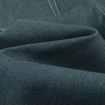 Raw Denim Jeans with Teal Multi‑Button Fly Design