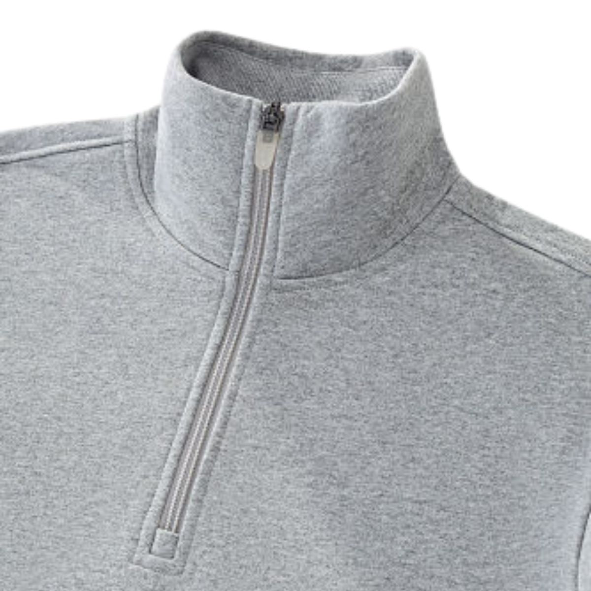 Preppy Style Half‑Zip Sport Sweatshirt With Adjustable Drawstring Hem