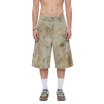 Bermudas con bordado lavado vintage
