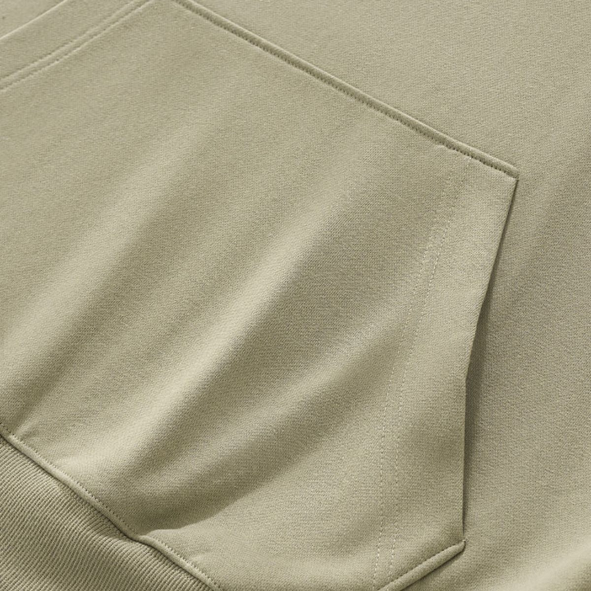 Hooded Terry Sweatshirt With Stacked Ruched Cuffs
