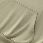 Hooded Terry Sweatshirt With Stacked Ruched Cuffs
