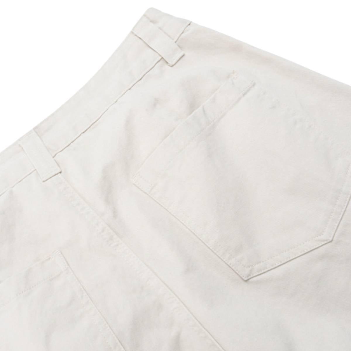 Pantalones de algodón con pierna ancha y color liso