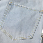 Vintage Washed Multi-Pocket Loose Cargo Jeans