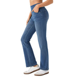 Vintage Washed High Waist Straight Leg Jeans