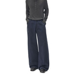 Straight‑Leg Casual Pants With Sword Embroidery