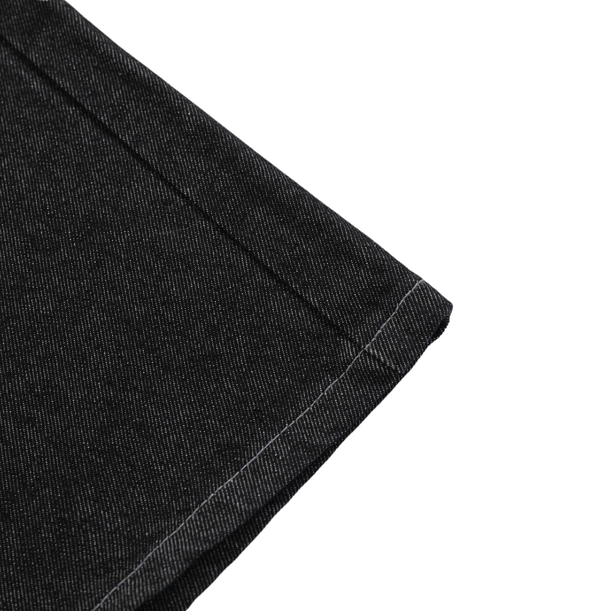Raw Black Contrast Pocket Denim Bermuda Shorts