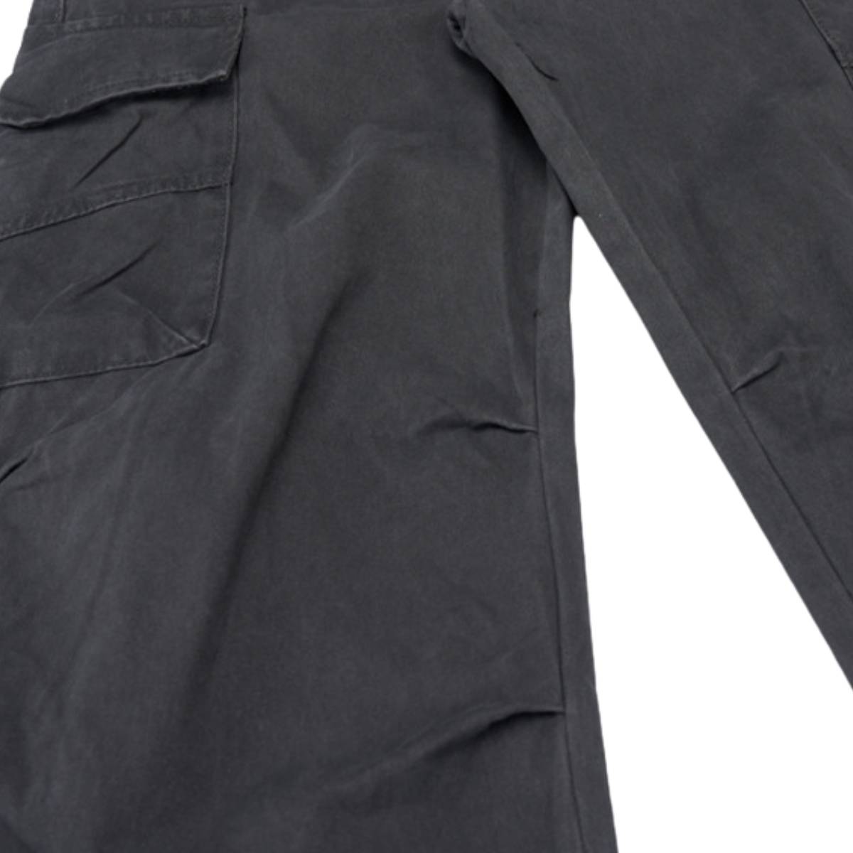 Washed Vintage Distressed High Waist Relaxed Wide Leg Draped Pants