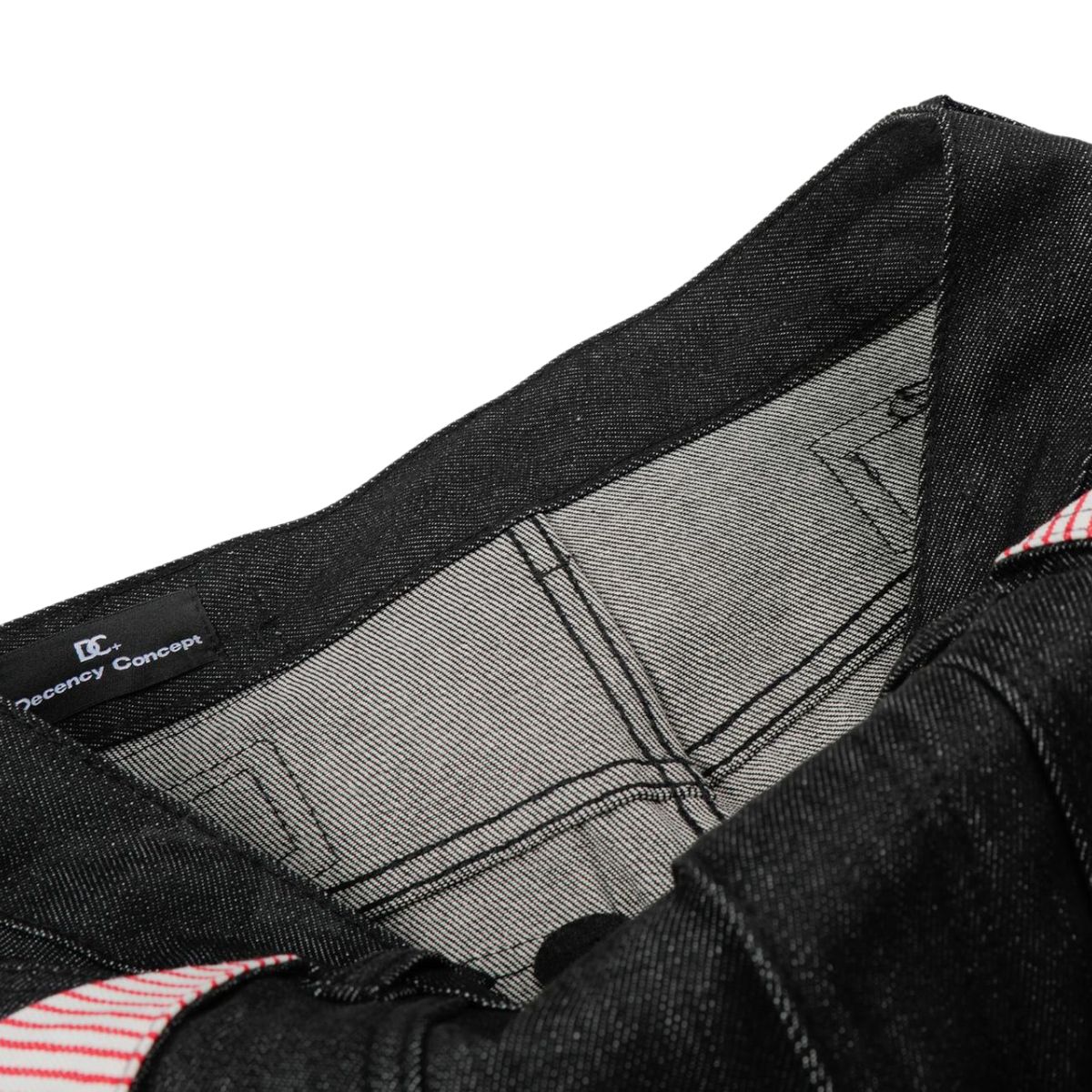 Raw Black Wide Leg Jeans with Utility Flap Pocket Detail