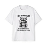 Raccoon Eating Noodle Graphic Tee-INNBLAC Fashion Apparel