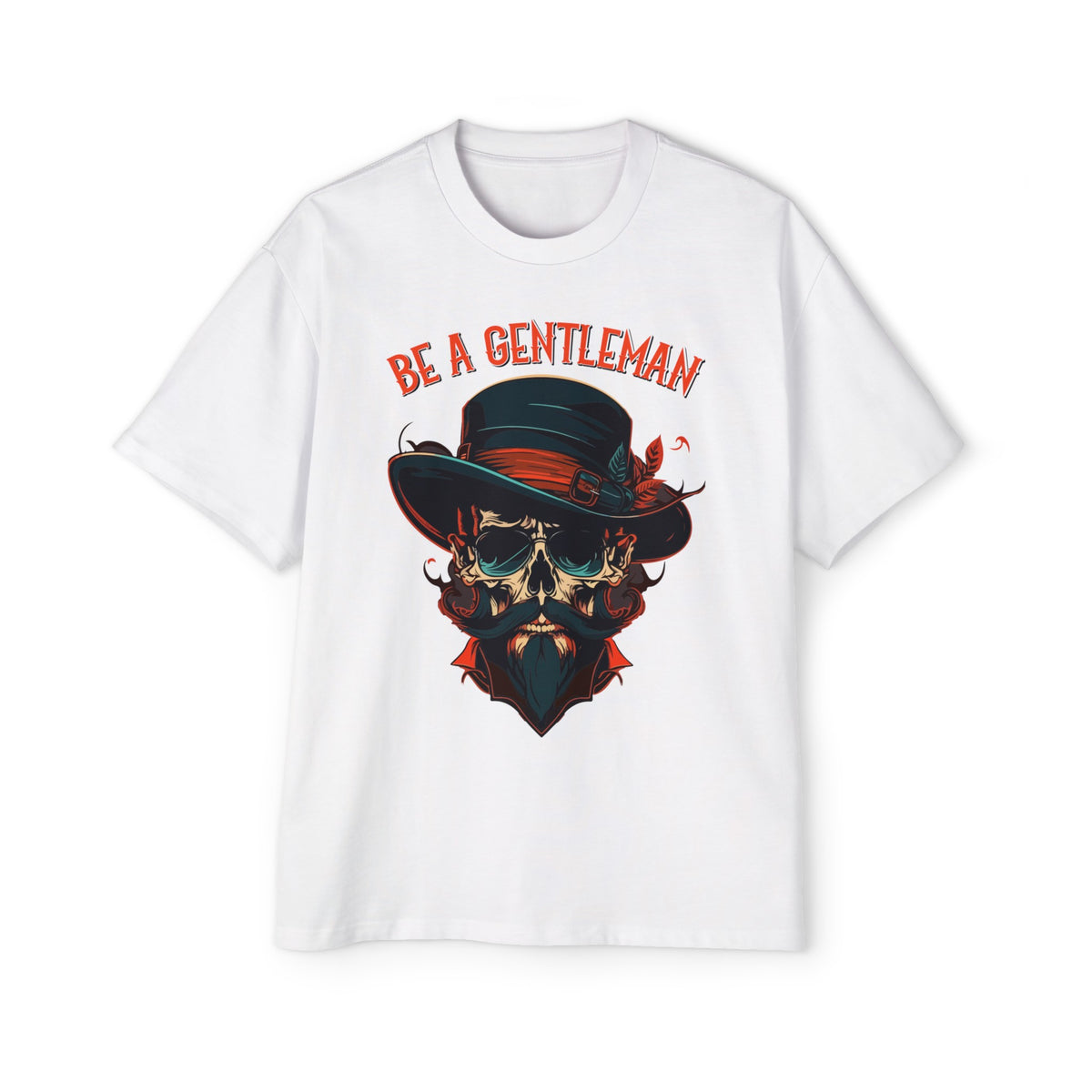 Skull Gentleman Graphic Tee-INNBLAC Fashion Apparel