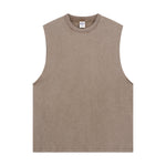 Distressed Raw Edge Sleeveless Tee 8oz-INNBLAC Fashion Apparel
