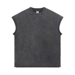 Washed Raw Edge Baggy Tank Top 8oz-INNBLAC Fashion Apparel