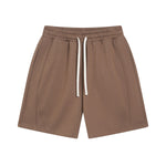 Solid Color Patchwork Short Pants