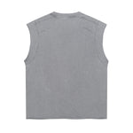 Vintage Raw Edge Sleeveless Tee 8oz-INNBLAC Fashion Apparel