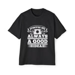 Coffee Quote Graphic Tee-INNBLAC Fashion Apparel
