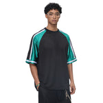 Breathable Mesh Contrast Retro Outdoor Activity Tee