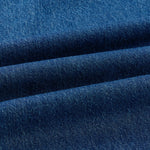 Old Money Style Dark Blue Straight‑Leg Vintage Denim Jeans