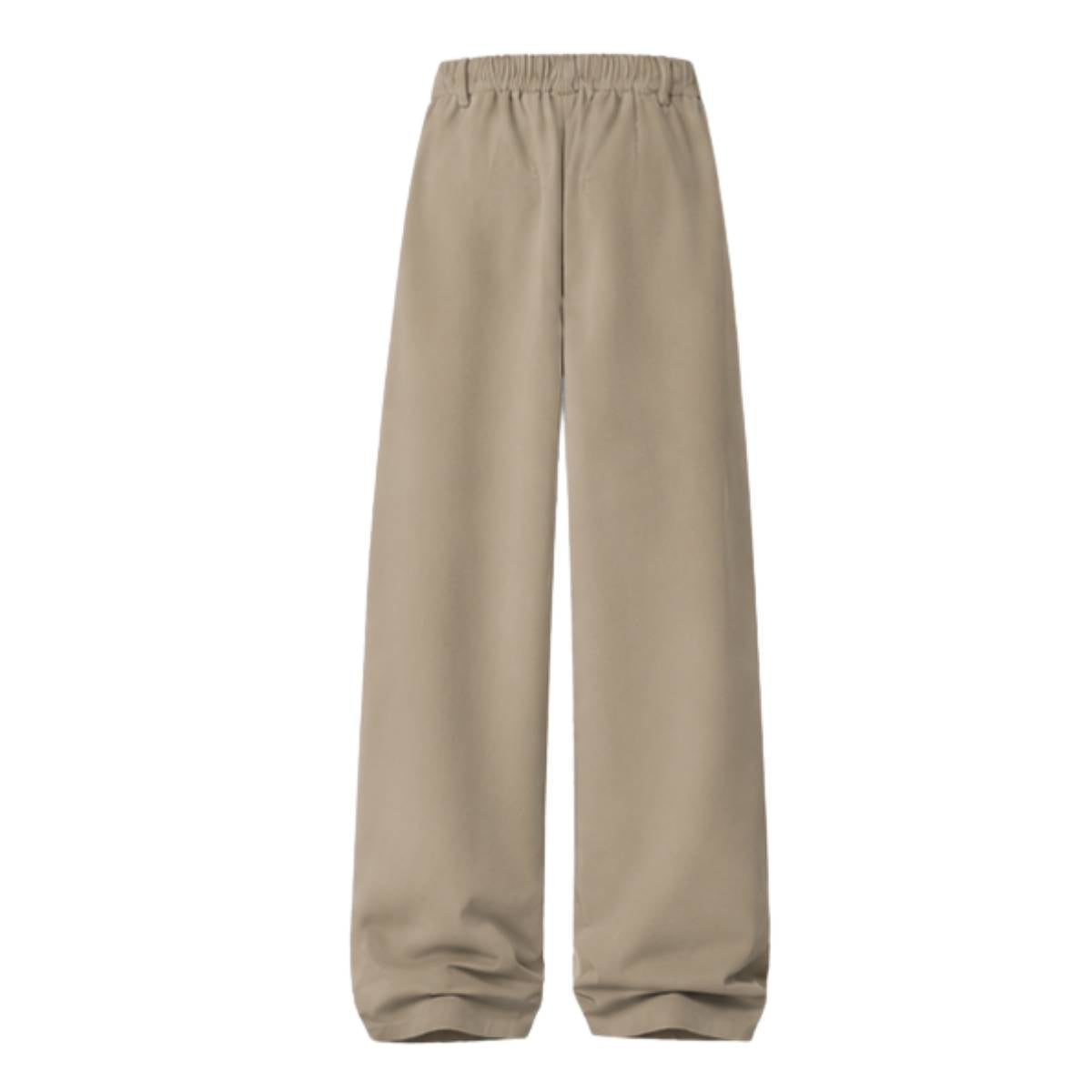 Premium Plain Pleated Seam Drape Wide Fit Stretch Pants