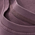 Washed Distressed Kanjha‑Su Seam‑Spliced Crew Neck Sweatshirt