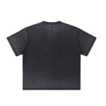 Camiseta desteñida con lavado a la piedra de 7.5 oz