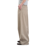 Vintage Pinstripe Baggy Wide-Leg Trousers
