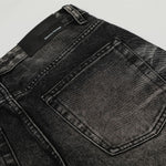 American High-Street Black Washed Flared Jeans
