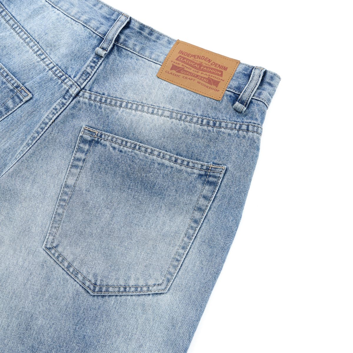Whiskering Process Vintage Denim