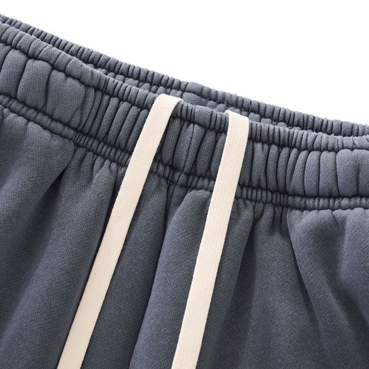 Vintage Washed Heavyweight Drawstring Wide Leg Casual Pants