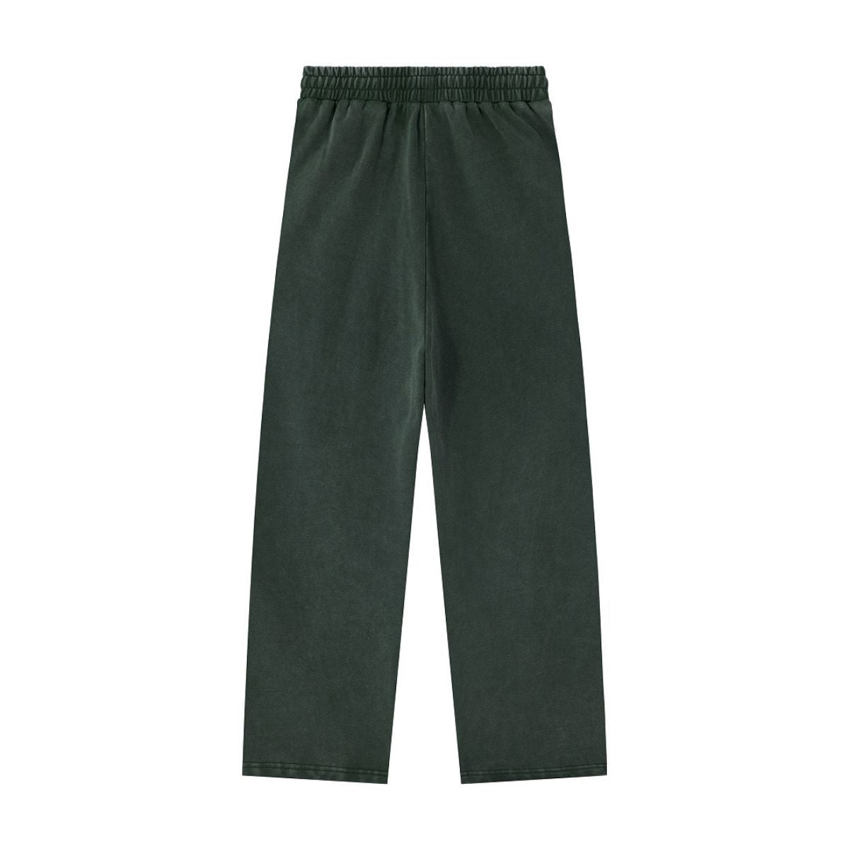Heavyweight Cotton Washed Distressed Terry Wide‑Leg Pants