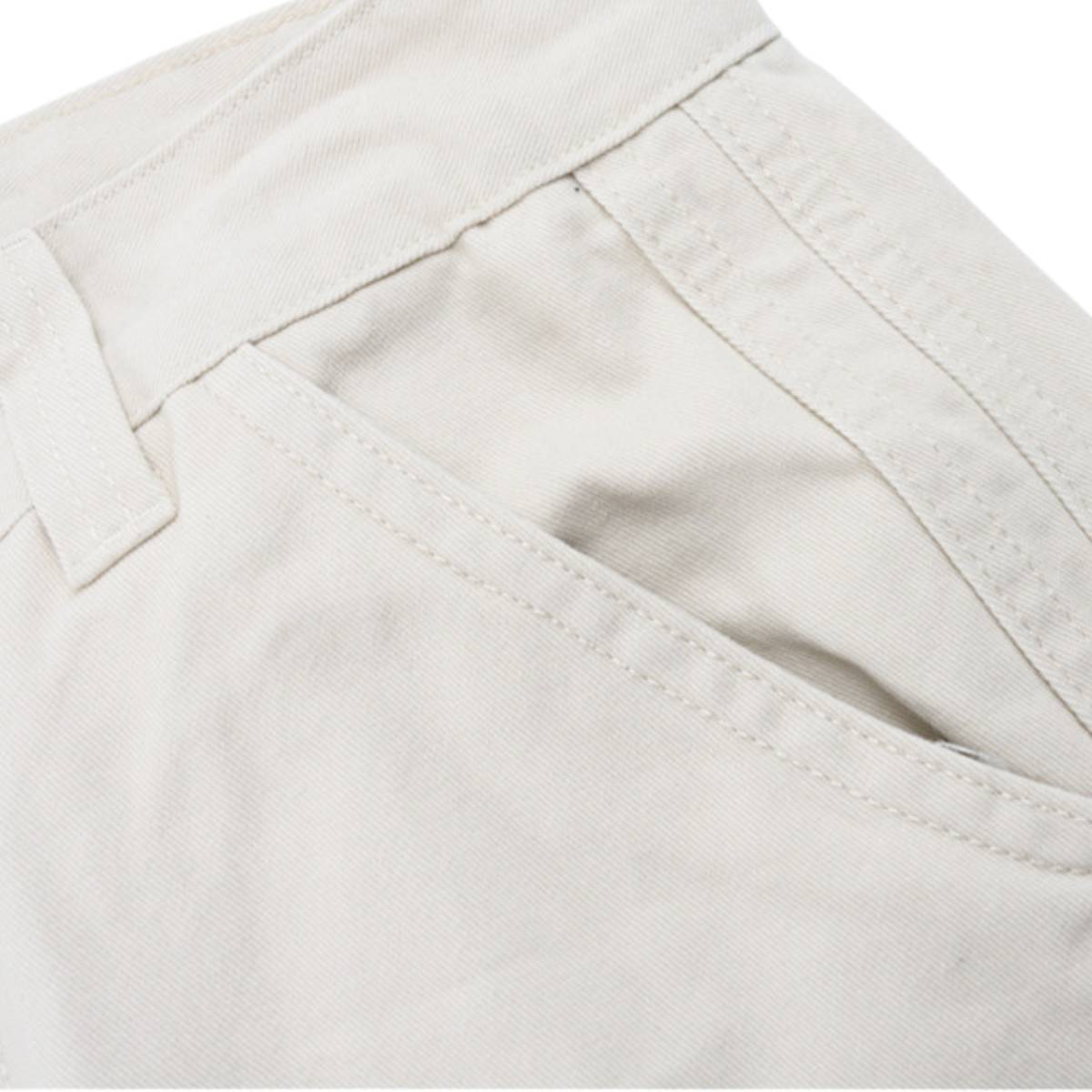 Pantalones de algodón con pierna ancha y color liso