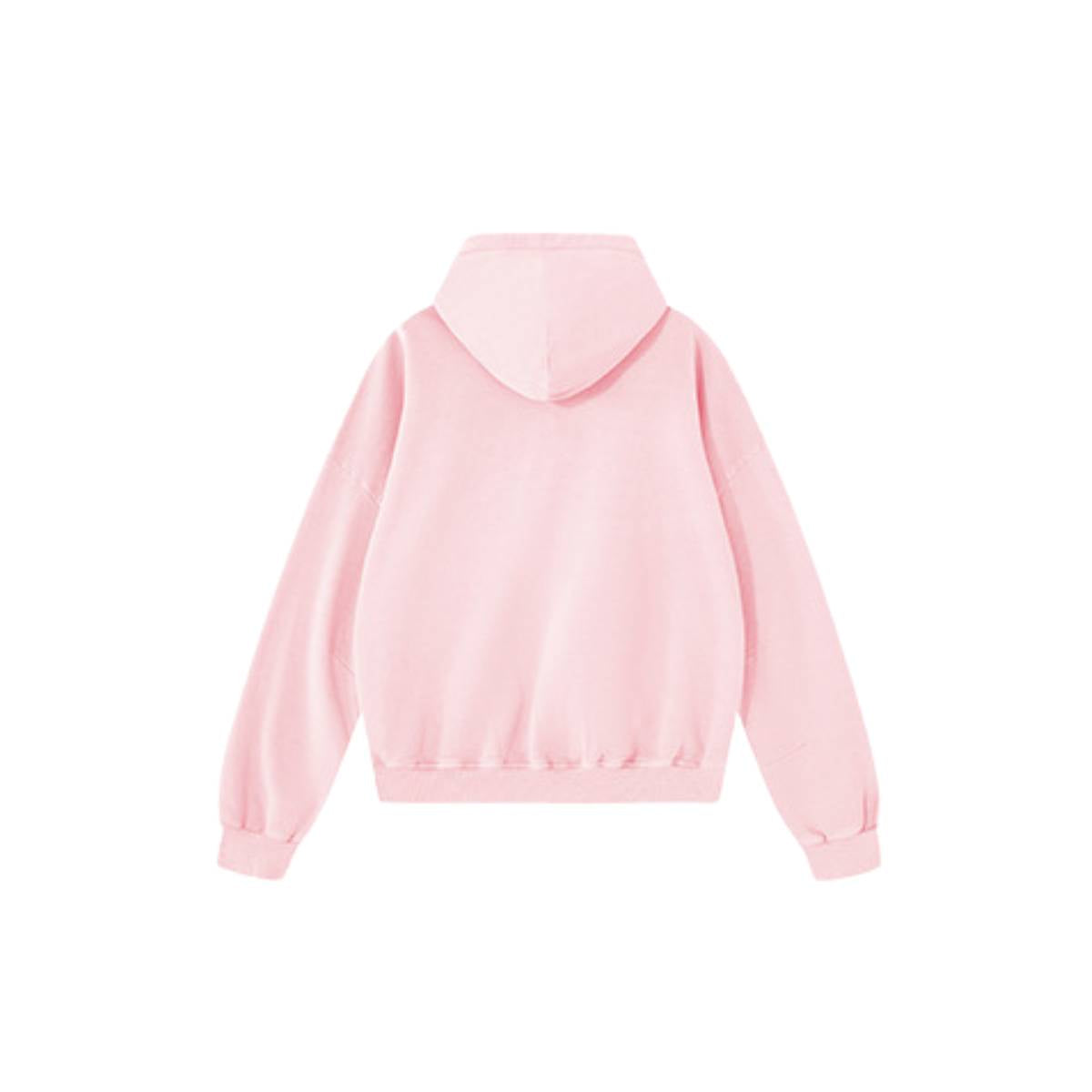 Sudadera con capucha pesada de color sólido