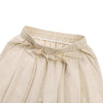 Solid Tint Linen-Blend Barrel Pants