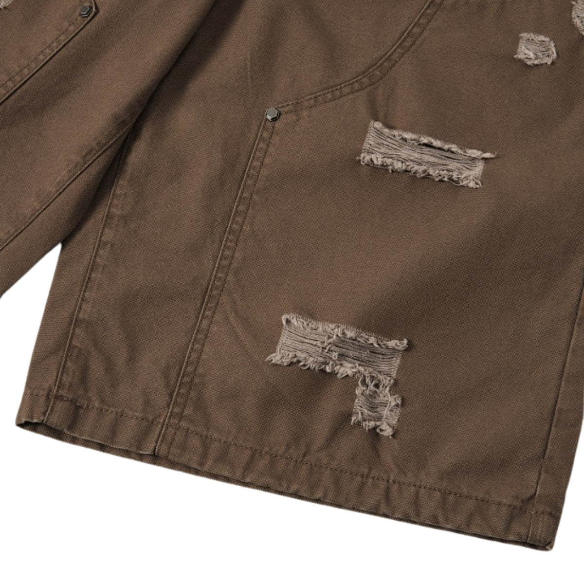 Bermudas con bordado lavado vintage