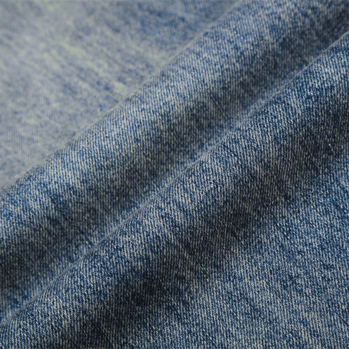 Men's Mid-Rise Straight-Leg Washed Denim Pants â€?Vintage Casual