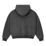 Vintage Relaxed Drop‑Shoulder Zip‑Up Hoodie