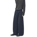 Straight‑Leg Casual Pants With Sword Embroidery