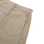 Seam‑Detail Wide‑Leg Twill Pants