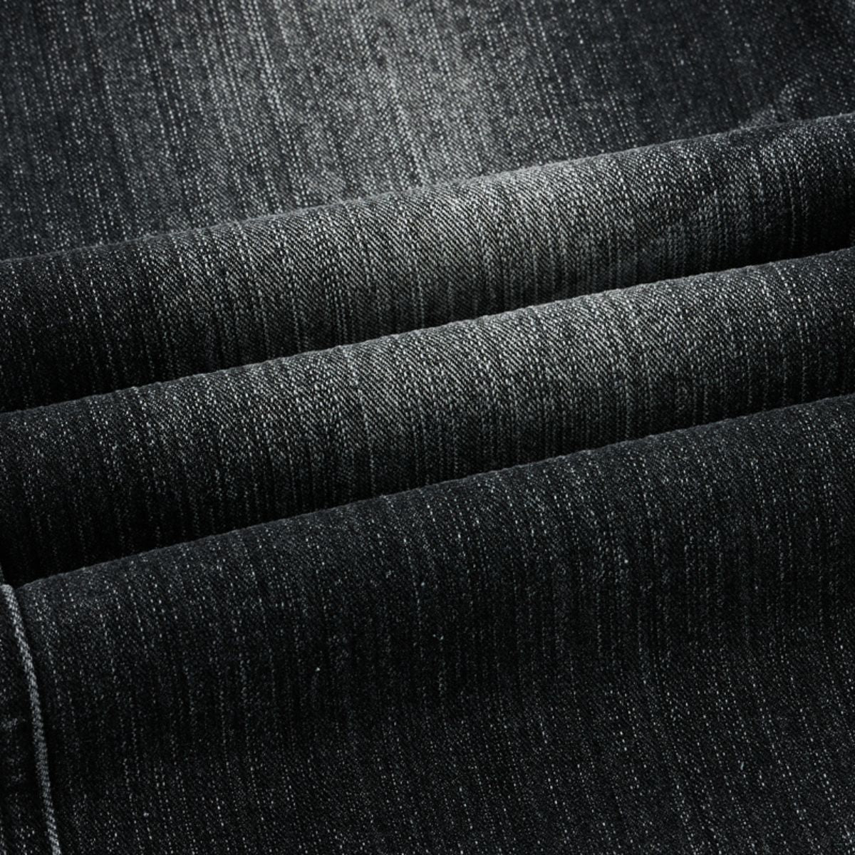 Vintage Washed Black Wide‑Leg Jeans