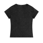 Snow Washed Peruvian Cotton Slim Fit Y2K Tee
