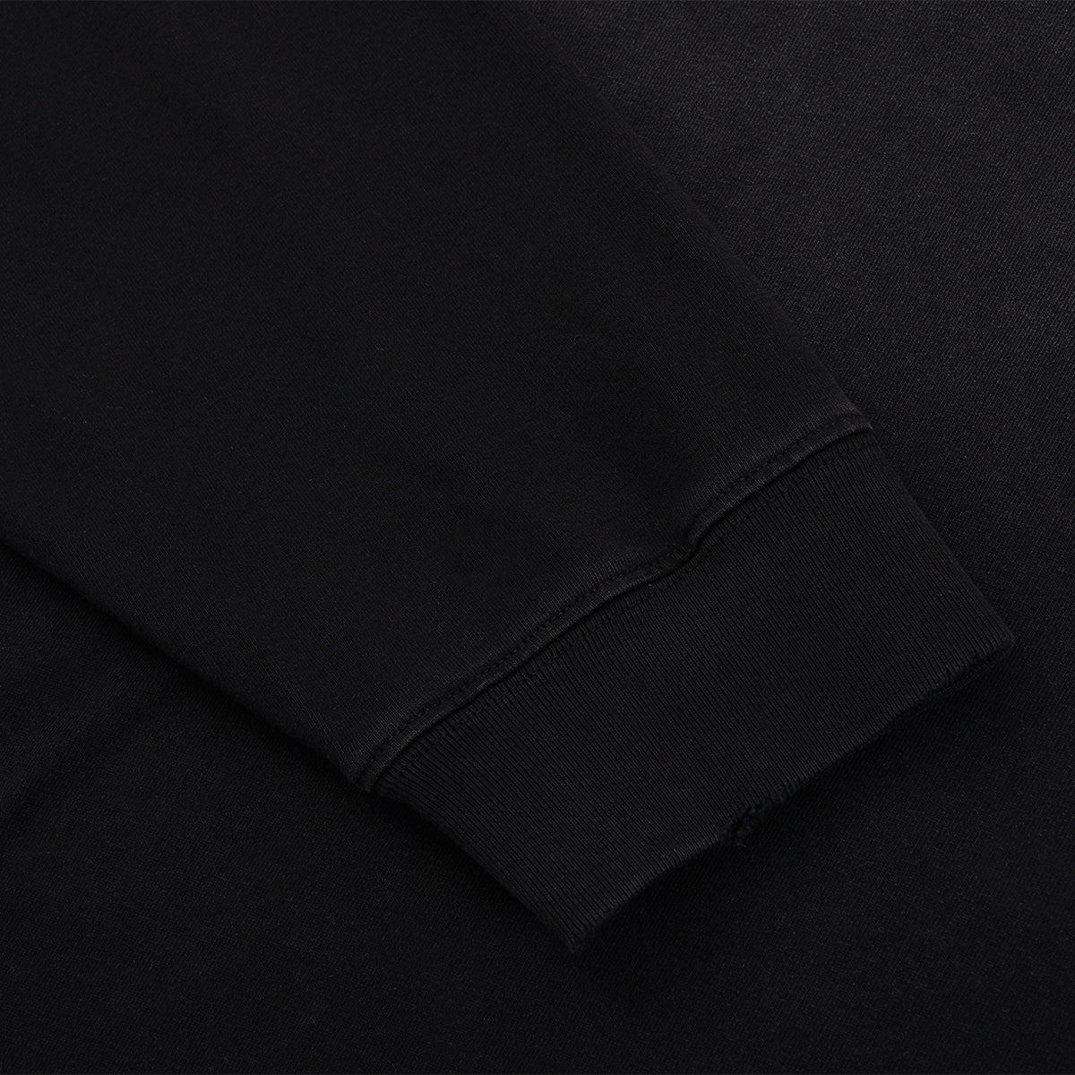 Black Washed Cotton Ripped Sweatshirt