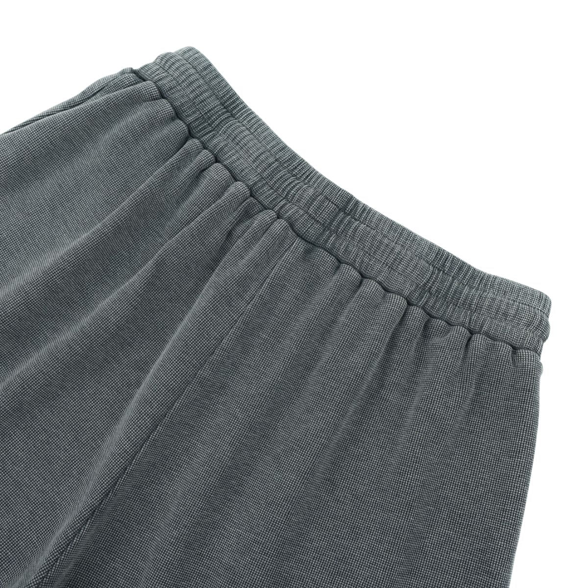 Waffle Texture Relaxed Fit Casual Pants