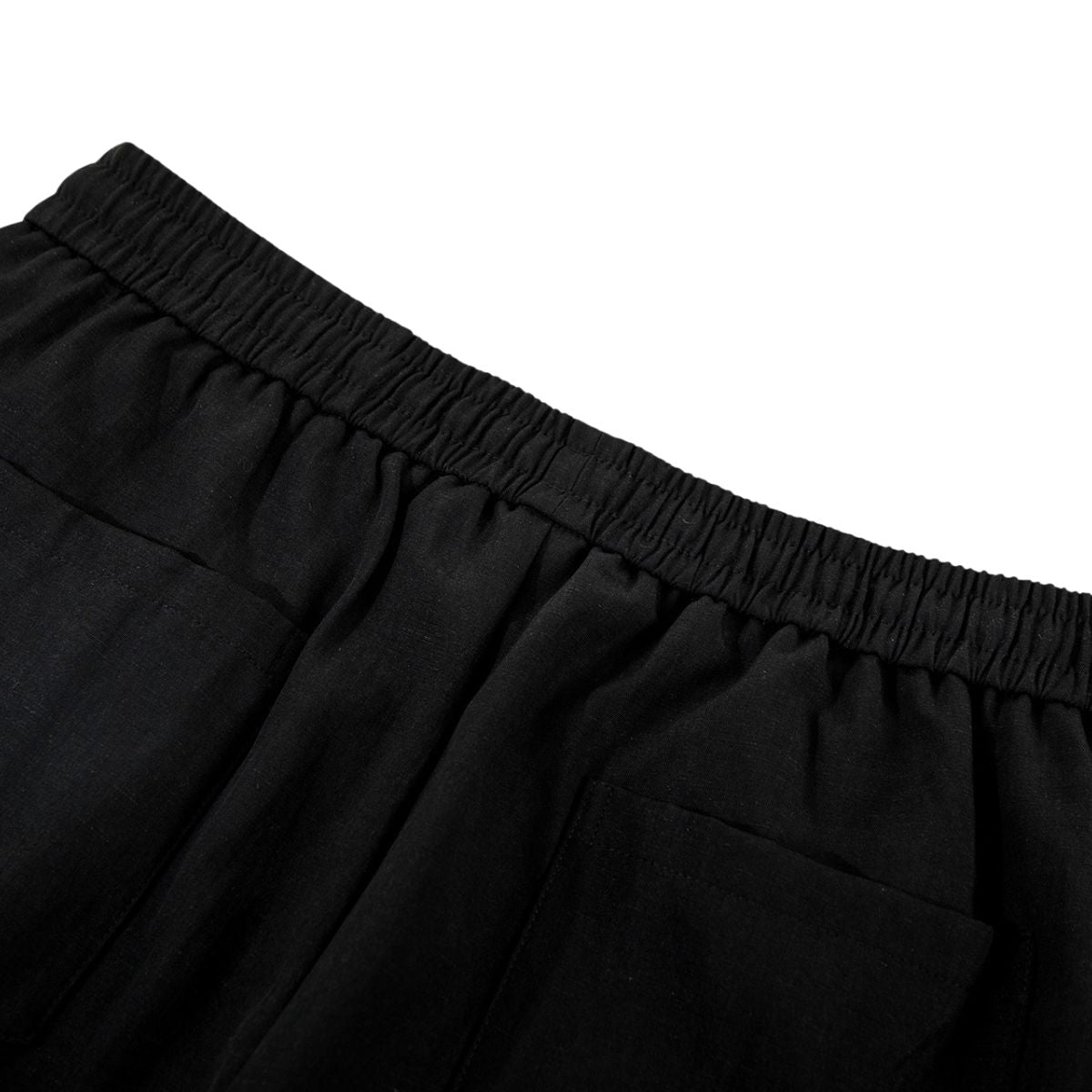Relaxed Drawstring Wide Leg Casual Trousers
